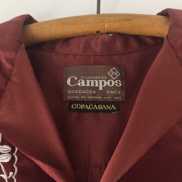 Vintage Campos Copacabana Guayabera Shirt Size 38 - Picture 5 of 7
